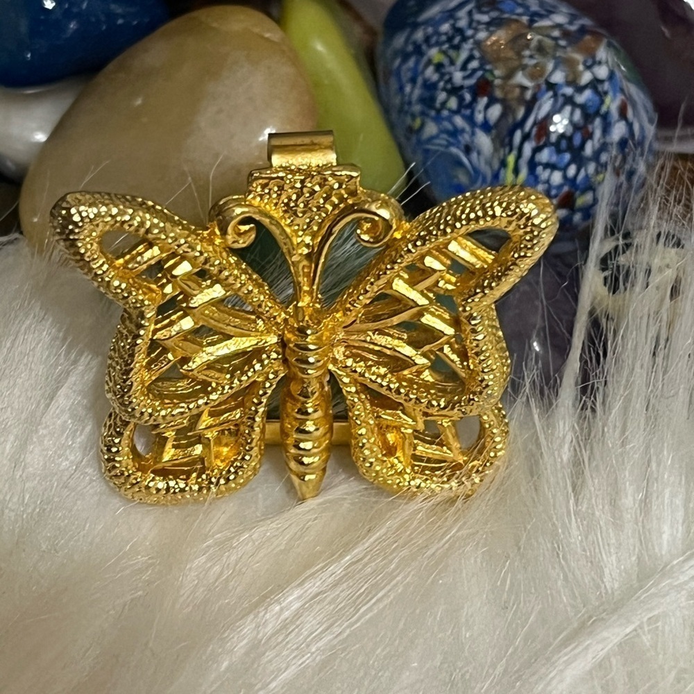 Mimi Di N 1977 Butterfly Belt Buckle